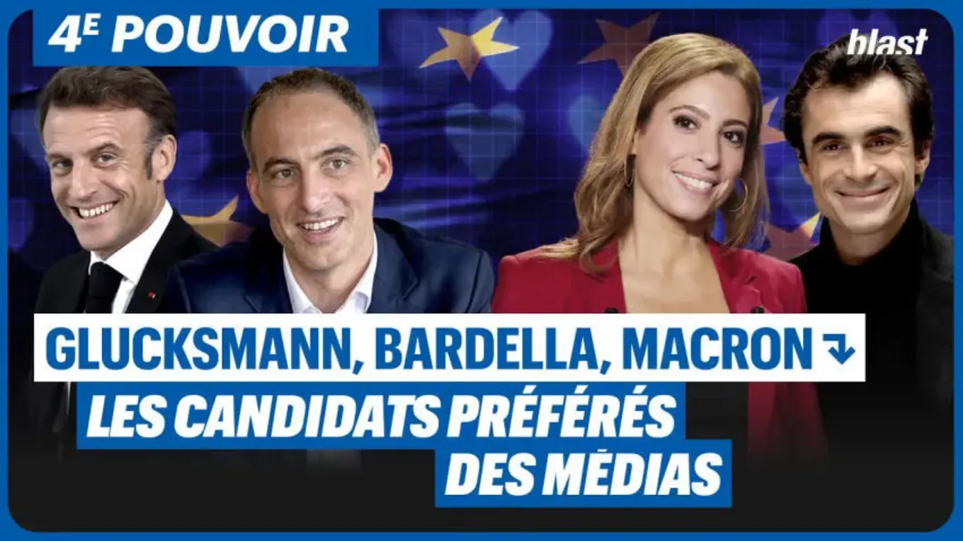 Glucksmann, Bardella, Zemmour, Macron : Les candidats préférés des médias