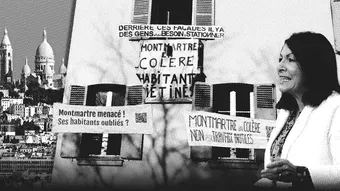Paris : à Montmartre, des banderoles et du grabuge entre pro et anti voiture